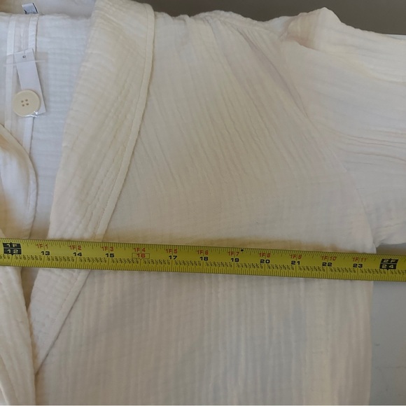 Madewell Dorset Lightspun Cream Blazer Size Large Oversized NWT - Picture 10 of 12